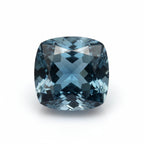 London Blue topaz 1PC Chunky 15x15 MM Cushion Faceted Blue Superior Semi Precious Loose Gemstone