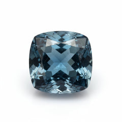 London Blue topaz 1PC Chunky 15x15 MM Cushion Faceted Blue Superior Semi Precious Loose Gemstone