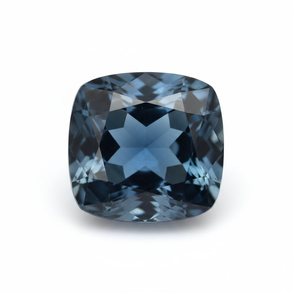 London Blue topaz 1PC Tiny 5x5 MM Cushion Faceted Blue Sparkling Semi Precious Gems