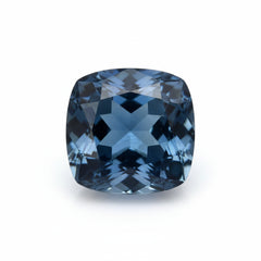 London Blue topaz 1PC Small 8x8 MM Cushion Faceted Blue Luster Semi Precious Loose Gemstones