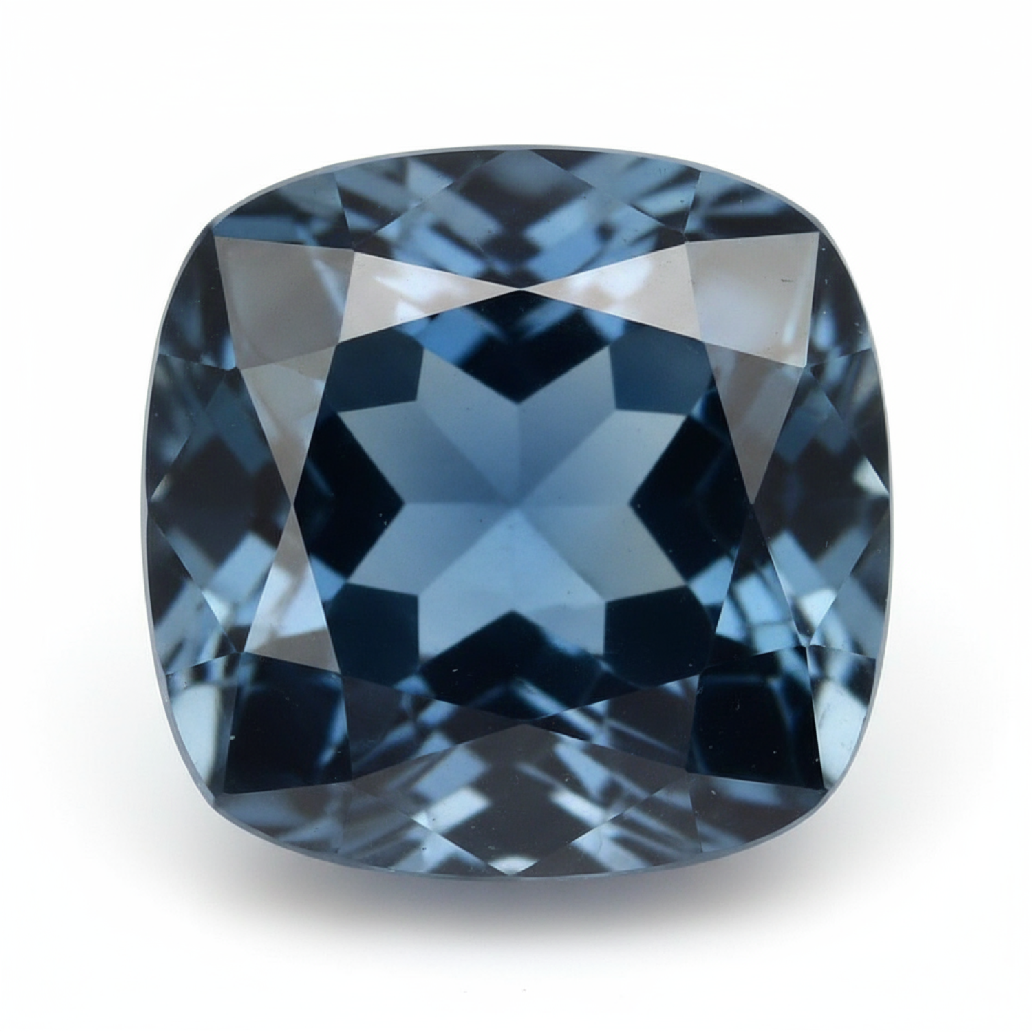 London Blue topaz 1PC Medium 9x9 MM Cushion Faceted Blue Lustrous Semi Precious Gems Secondary image