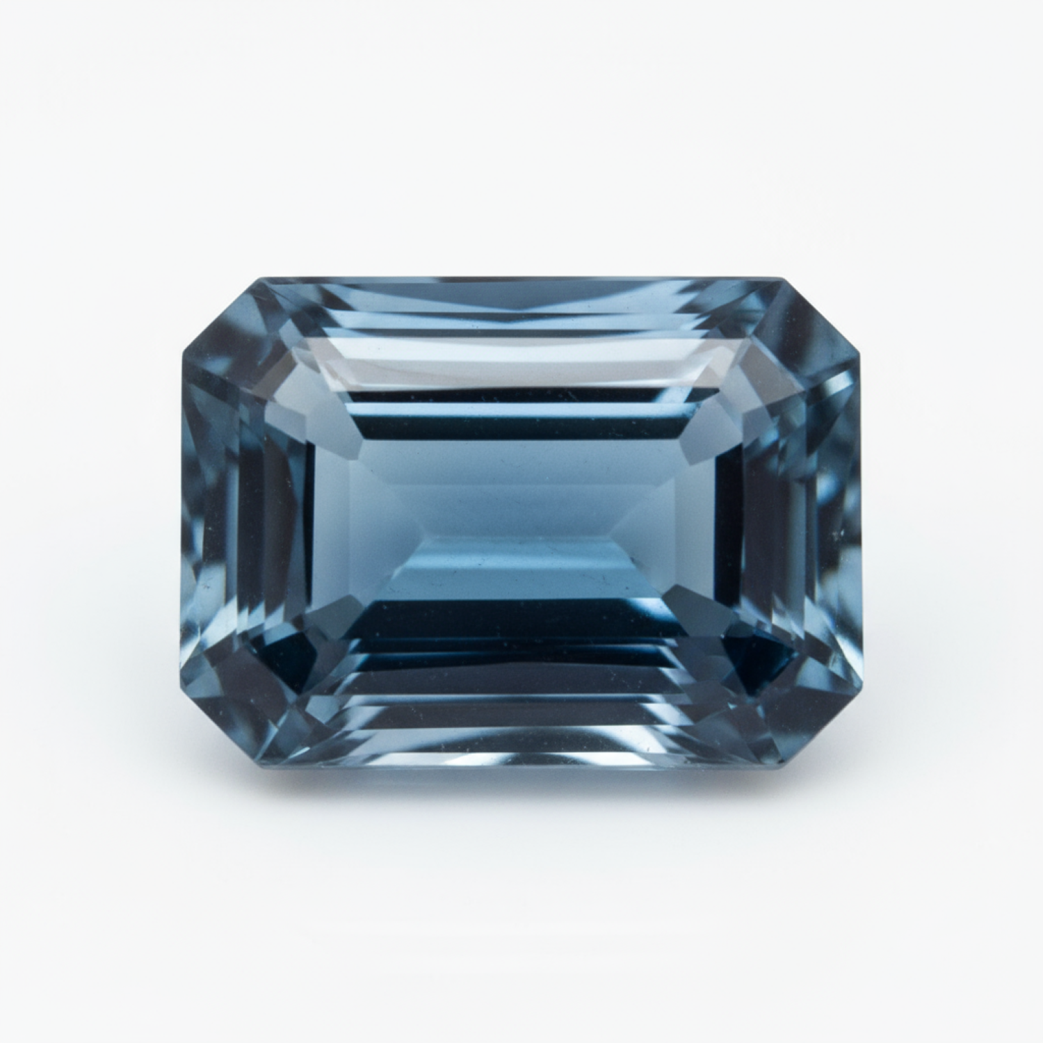 London Blue topaz 1PC Chunky 13x18 MM Emerald Faceted Blue Superior Semi Precious Gems Main image