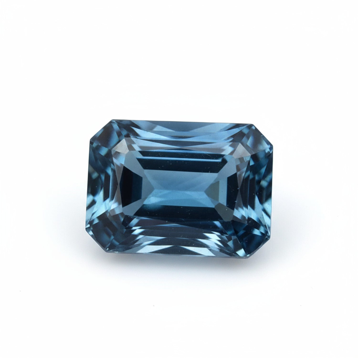 London Blue topaz 1PC Tiny 3x5 MM Emerald Faceted Blue Pure Semi Precious Loose Gemstones