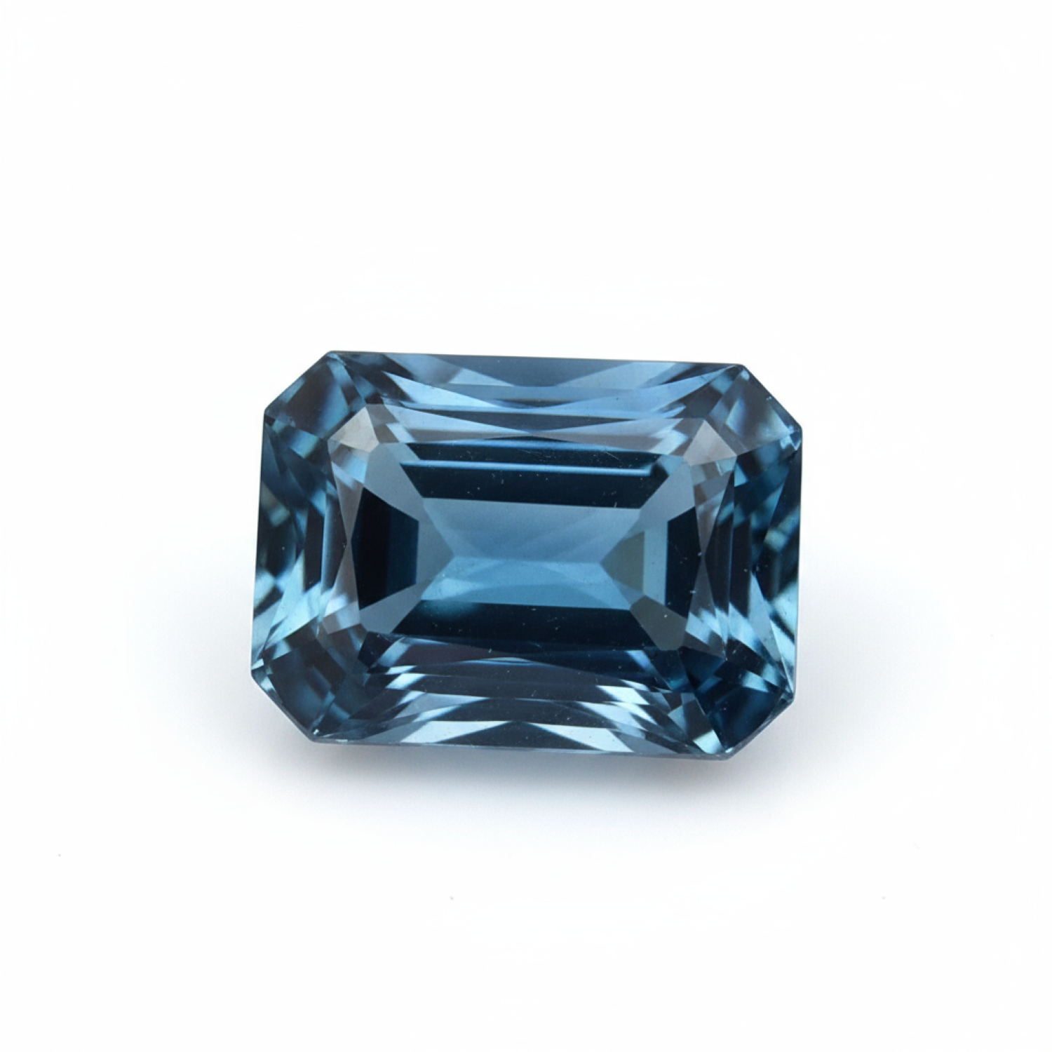 London Blue topaz 1PC Tiny 3x5 MM Emerald Faceted Blue Pure Semi Precious Loose Gemstones Главное изображение товара