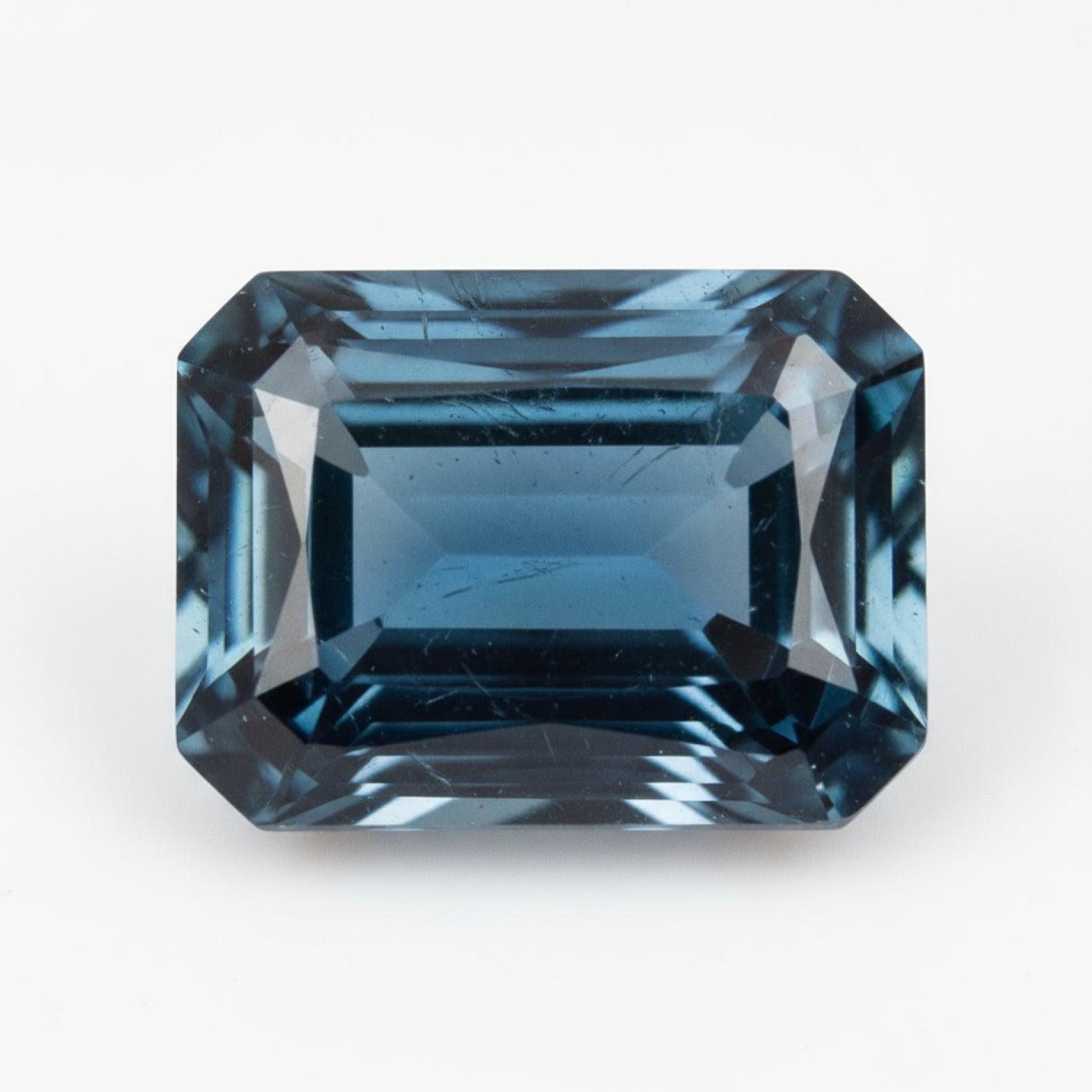 London Blue topaz 1PC Tiny 3x5 MM Emerald Faceted Blue Pure Semi Precious Loose Gemstones