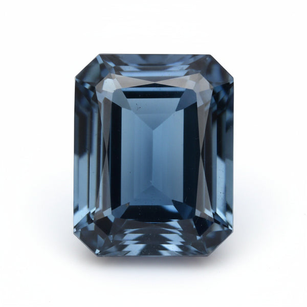 London Blue topaz 1PC Small 6x8 MM Emerald Faceted Blue Sparkling Semi Precious Loose Gemstone