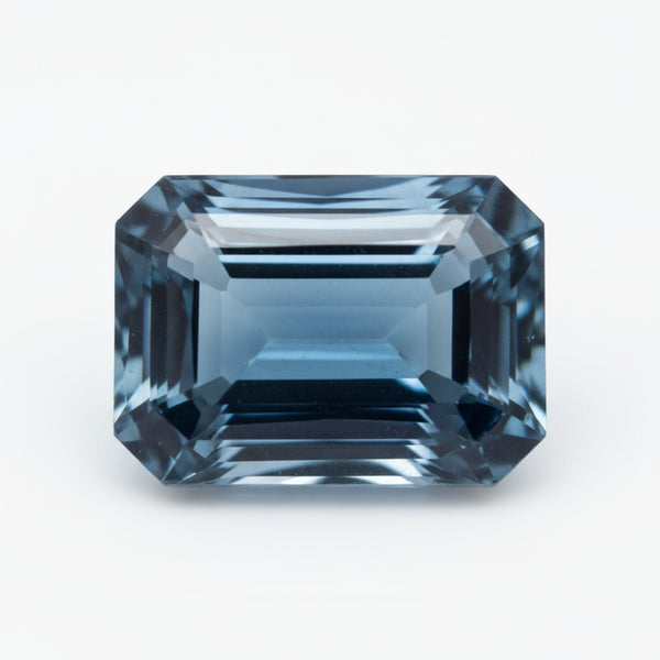 London Blue topaz 1PC Small 6x9 MM Emerald Faceted Blue Polished Semi Precious Loose Gemstones