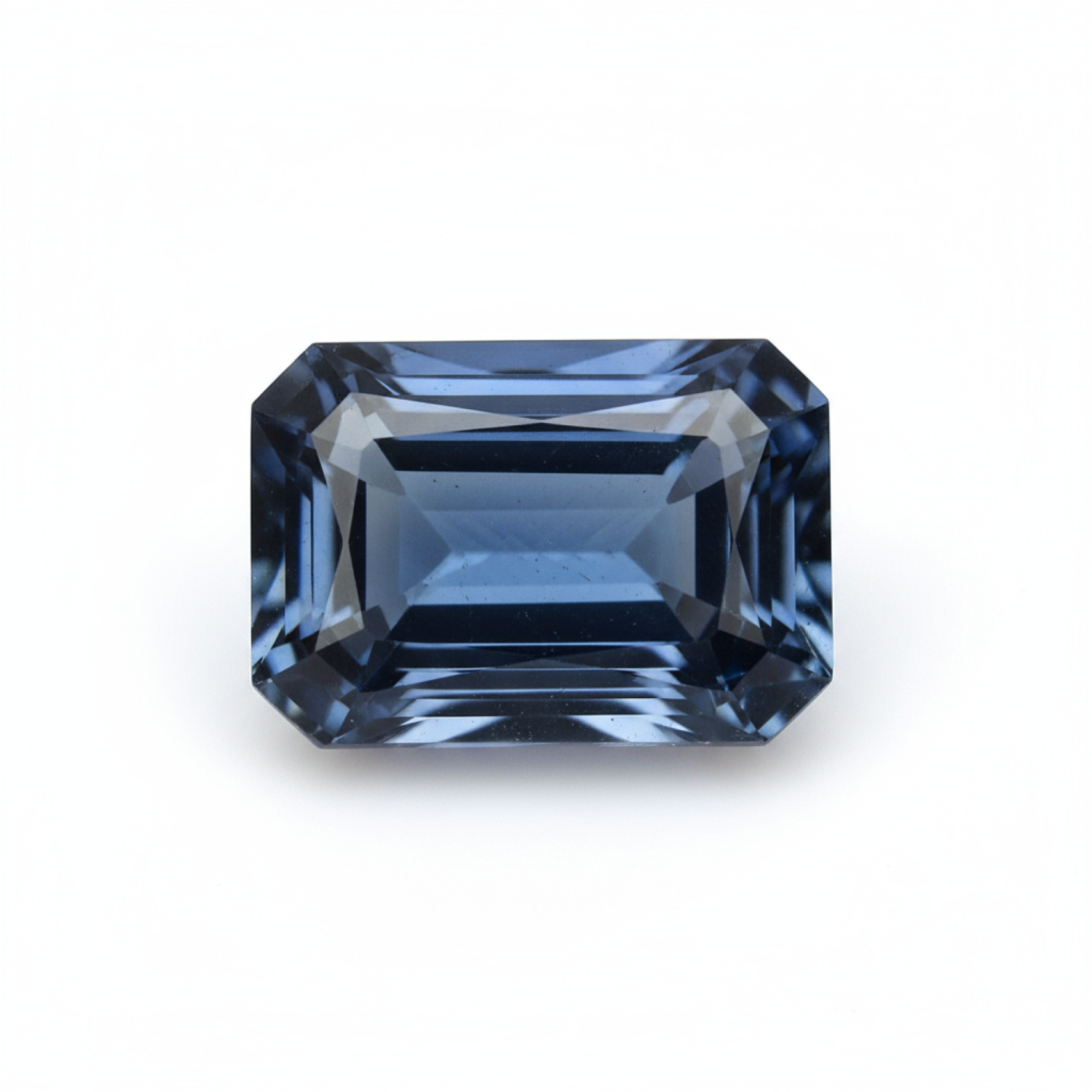 London Blue topaz 1PC Small 7x9 MM Emerald Faceted Blue Splendid Semi Precious Gems Главное изображение товара