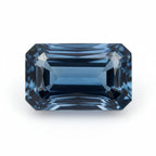 London Blue topaz 1PC Large 8x12 MM Emerald Faceted Blue Fine Semi Precious Gems
