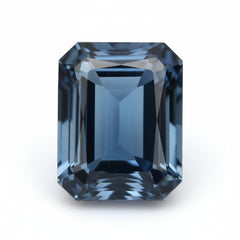London Blue topaz 1PC Large 8x12 MM Emerald Faceted Blue Fine Semi Precious Gems
