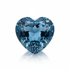 London Blue topaz 1PC Large 12x12 MM Heart Faceted Blue High-Quality Semi Precious Loose Gemstones