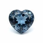 London Blue topaz 1PC Chunky 13x13 MM Heart Faceted Blue Natural Semi Precious Gems