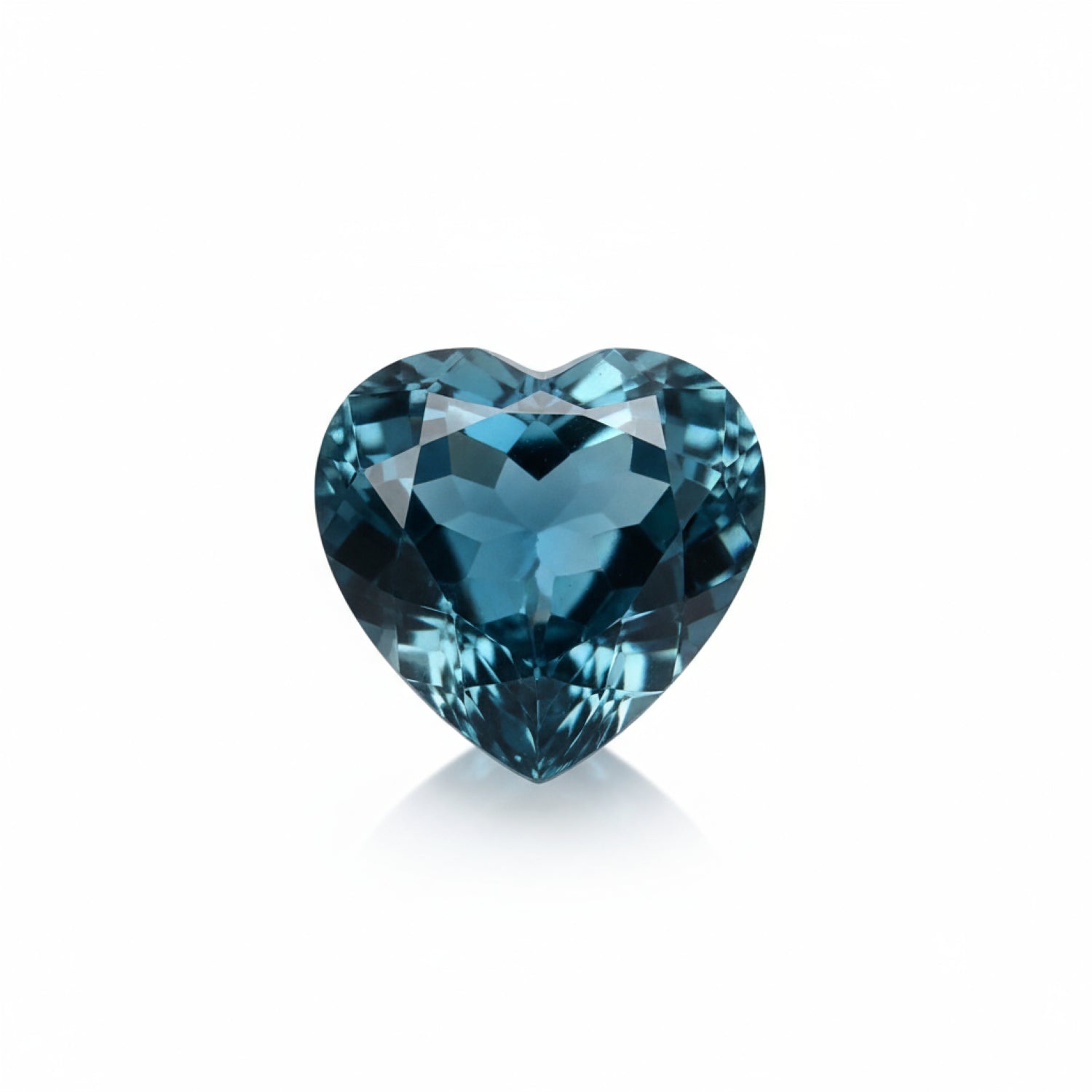 London Blue topaz 10PC Tiny 3x3 MM Heart Faceted Blue Fiery Semi Precious Loose Gemstone