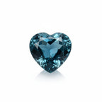 London Blue topaz 10PC Tiny 3x3 MM Heart Faceted Blue Fiery Semi Precious Loose Gemstone
