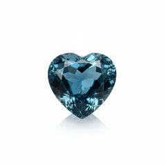 London Blue topaz 10PC Tiny 3x3 MM Heart Faceted Blue Fiery Semi Precious Loose Gemstone