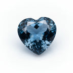 London Blue topaz 10PC Tiny 3x3 MM Heart Faceted Blue Fiery Semi Precious Loose Gemstone