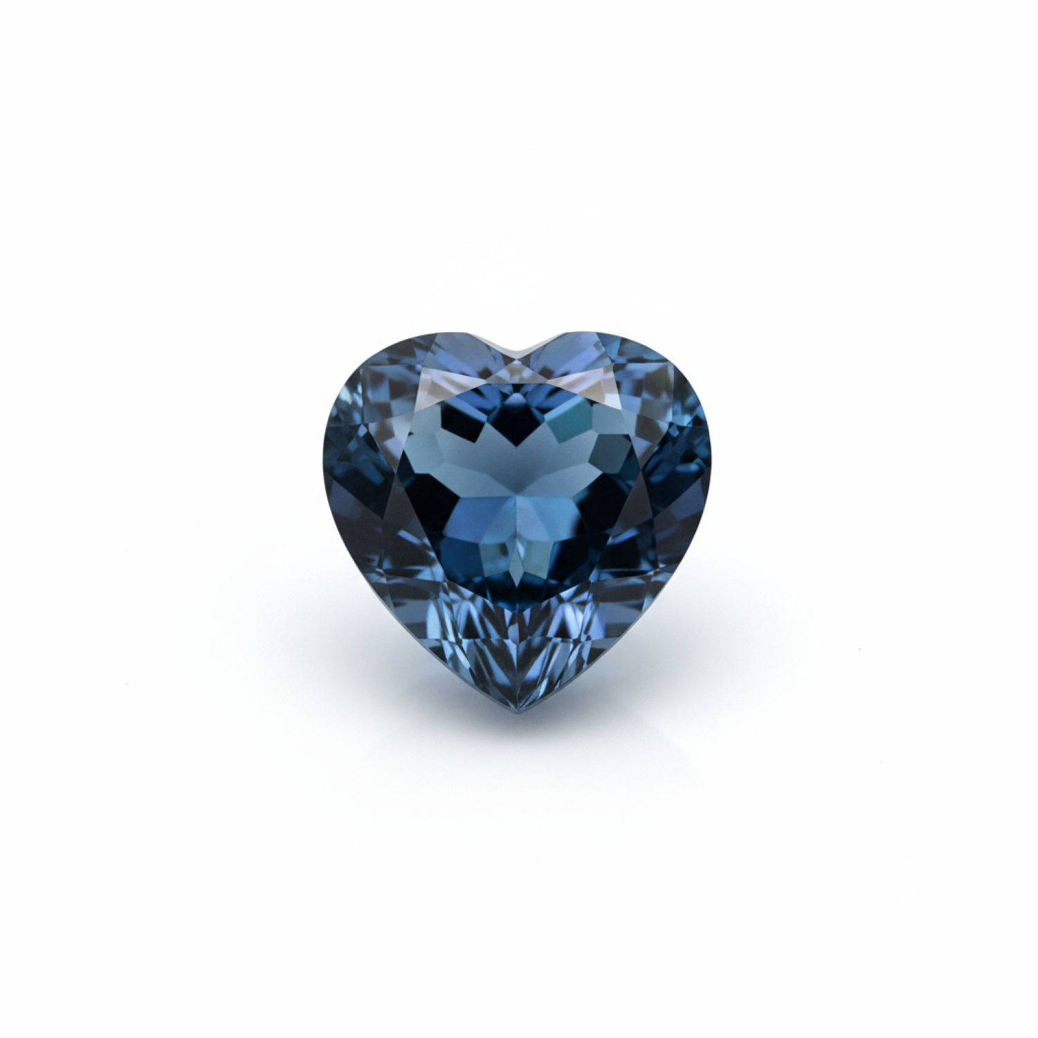 London Blue topaz 10PC Tiny 4x4 MM Heart Faceted Blue Brilliant Semi Precious Loose Gemstones メイン画像