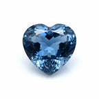 London Blue topaz 1PC Tiny 6x6 MM Heart Faceted Blue Polished Semi Precious Loose Gems