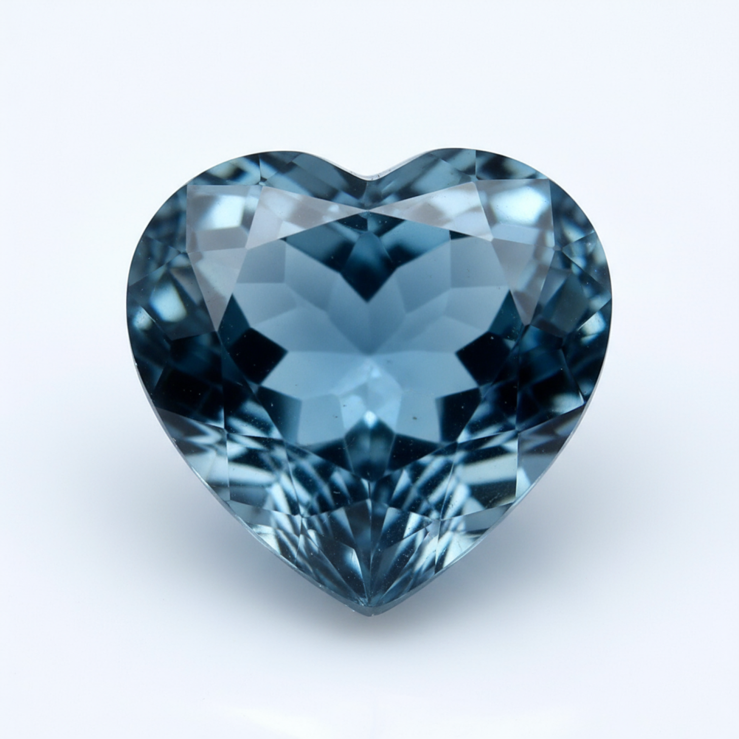London Blue topaz 1PC Tiny 6x6 MM Heart Faceted Blue Polished Semi Precious Loose Gems Immagine secondaria del prodotto