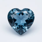 London Blue topaz 1PC Small 7x7 MM Heart Faceted Blue Splendid Semi Precious Loose Gemstone