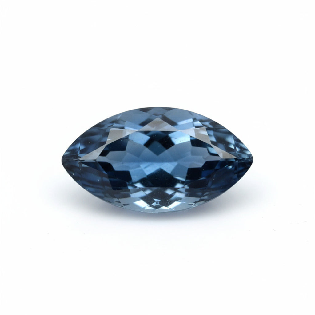 London Blue topaz 10PC Tiny 2.5x5 MM Marquise Faceted Blue Sparkling Semi Precious Gems