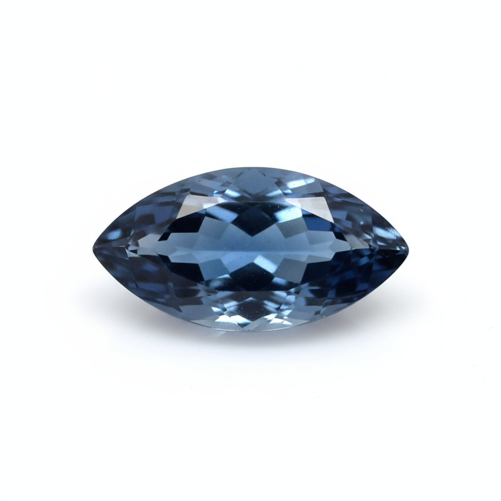 London Blue topaz 10PC Tiny 2x4 MM Marquise Faceted Blue Brilliant Semi Precious Loose Gemstones