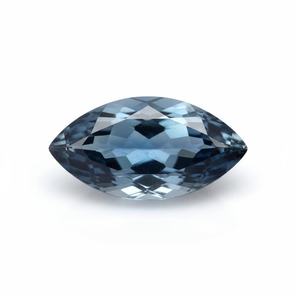 London Blue topaz 10PC Tiny 2x4 MM Marquise Faceted Blue Brilliant Semi Precious Loose Gemstones