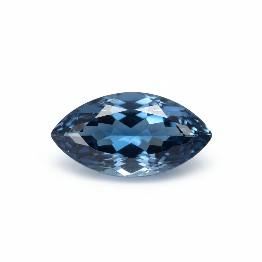 London Blue topaz 1PC Tiny 3x6 MM Marquise Faceted Blue Polished Semi Precious Loose Gems