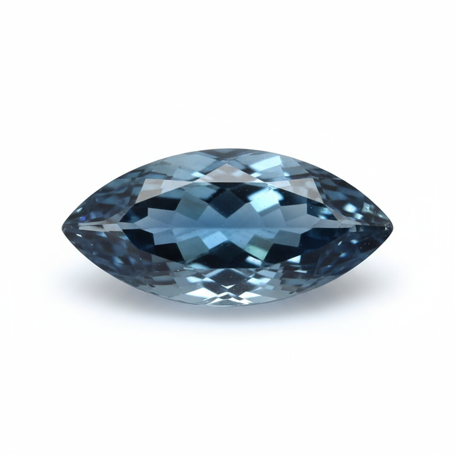 London Blue topaz 1PC Tiny 4x8 MM Marquise Faceted Blue Splendid Semi Precious Loose Gemstone Image principale du produit