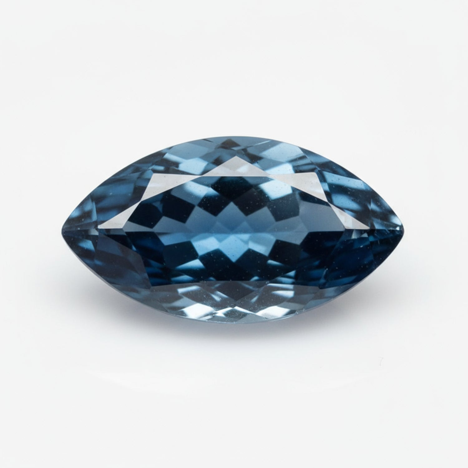 London Blue topaz 1PC Tiny 4x8 MM Marquise Faceted Blue Splendid Semi Precious Loose Gemstone