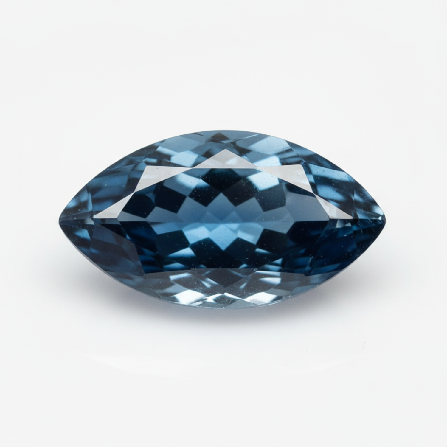 London Blue topaz 1PC Tiny 4x8 MM Marquise Faceted Blue Splendid Semi Precious Loose Gemstone Image secondaire du produit