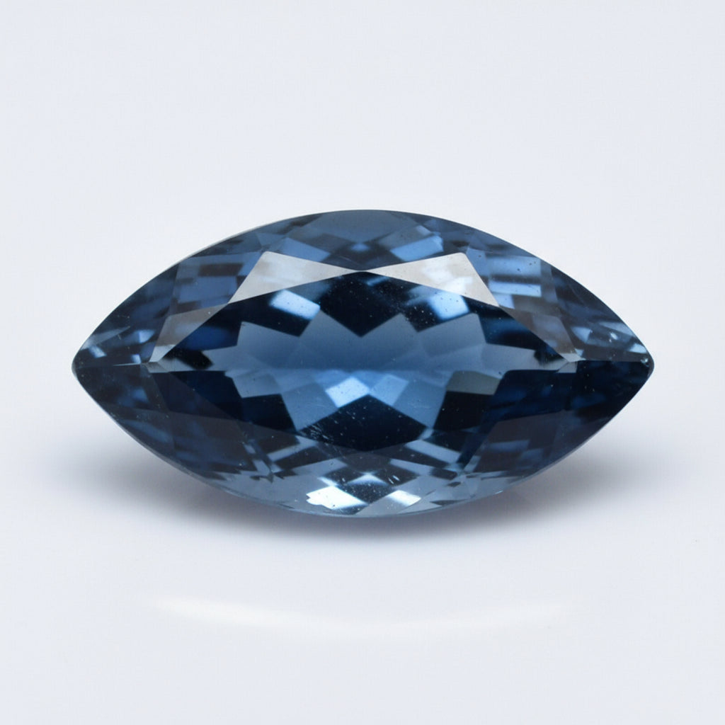 London Blue topaz 1PC Large 8x16 MM Marquise Faceted Blue Fine Semi Precious Loose Gemstone