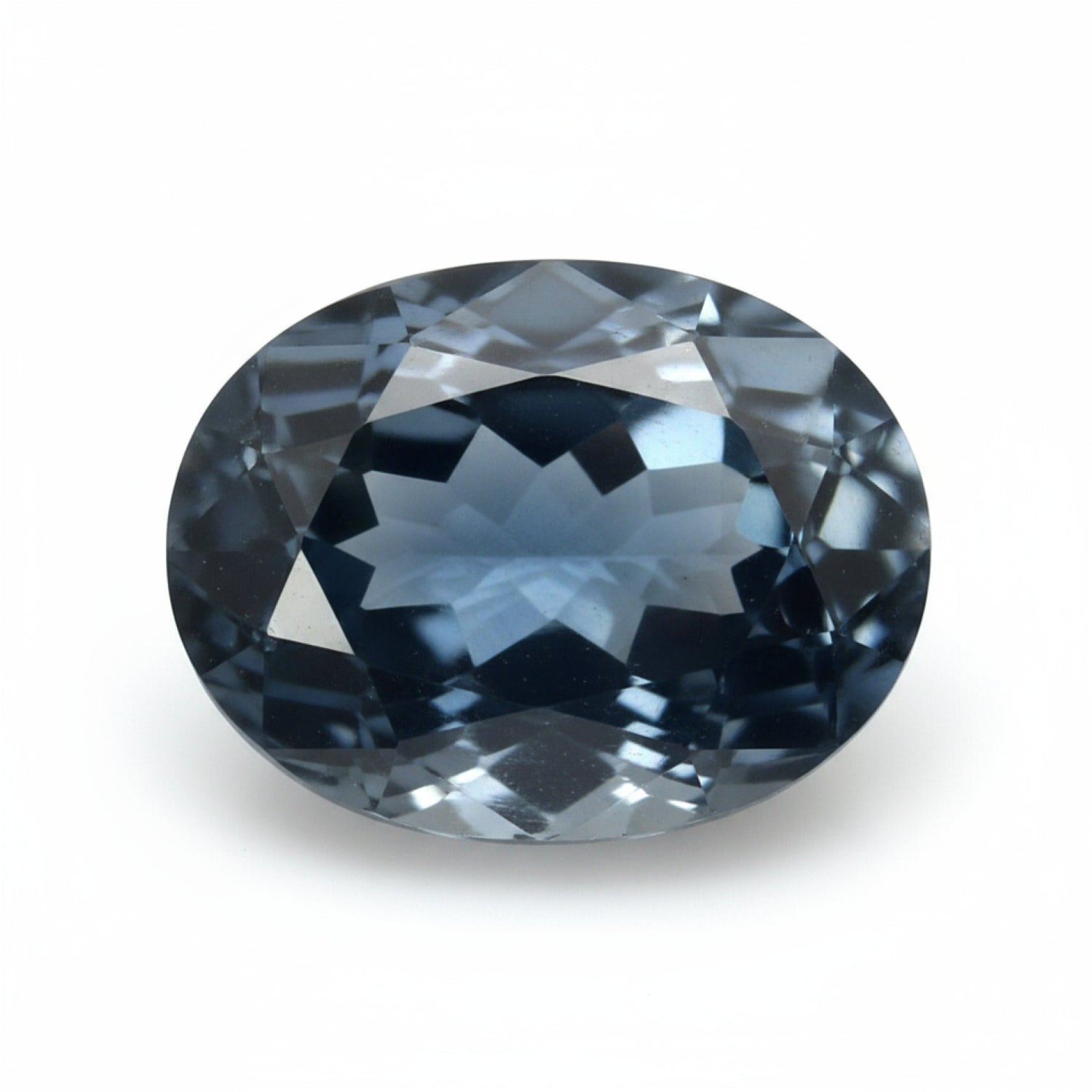 London Blue topaz 1PC Chunky 13x18 MM Oval Faceted Blue Lustrous Semi Precious Gems