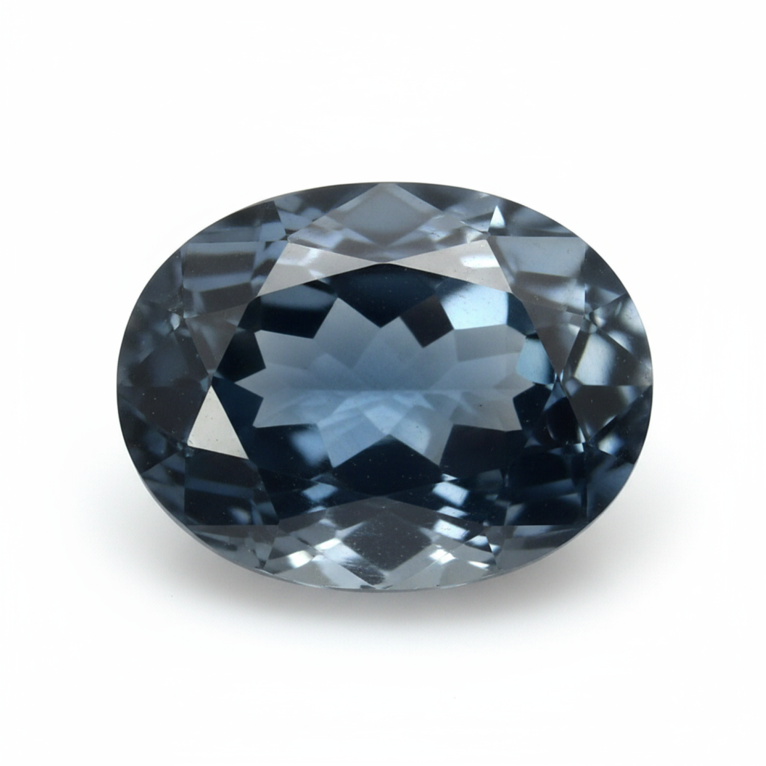 London Blue topaz 1PC Chunky 13x18 MM Oval Faceted Blue Lustrous Semi Precious Gems Main image