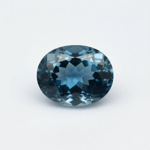 London Blue topaz 1PC Chunky 13x18 MM Oval Faceted Blue Lustrous Semi Precious Gems