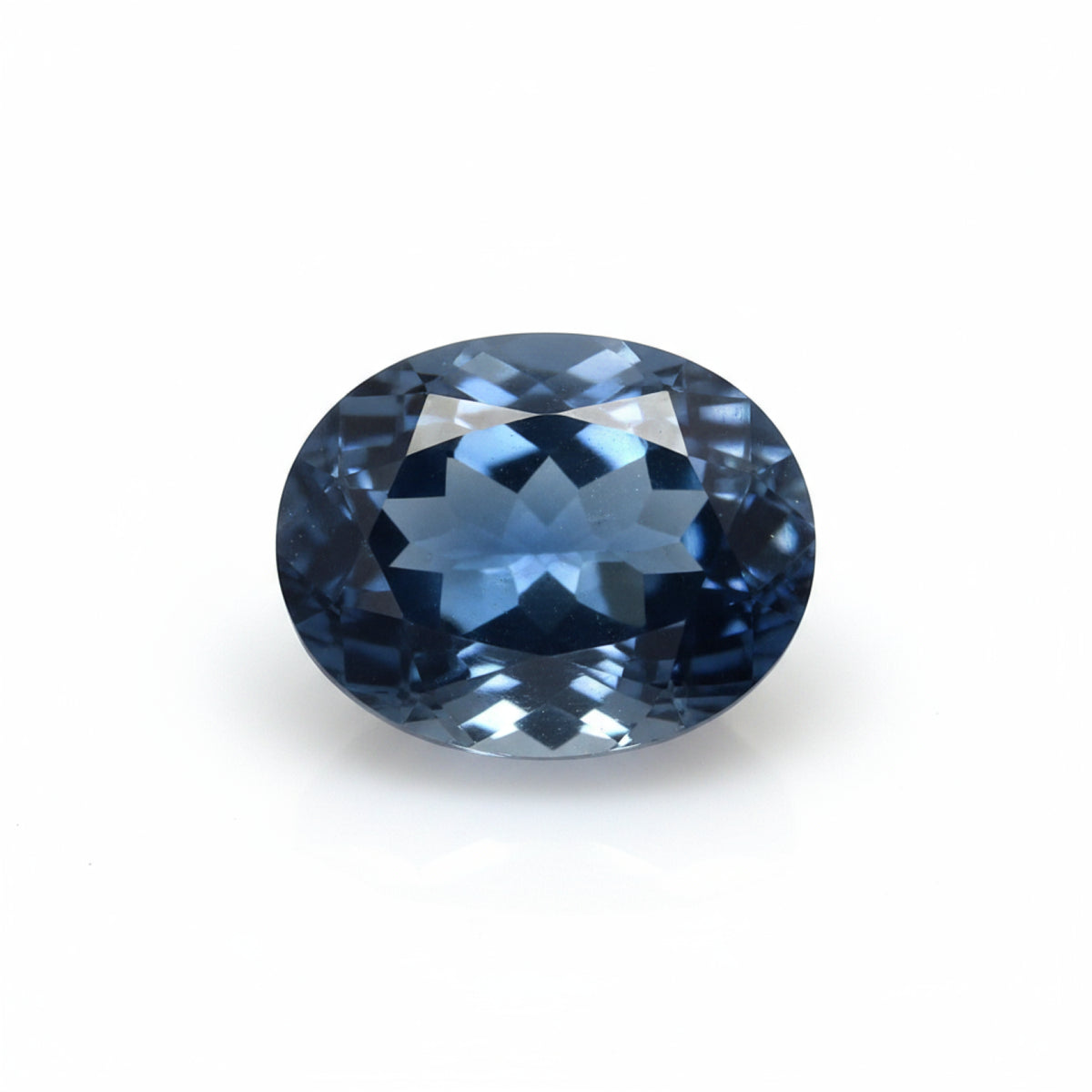 London Blue topaz 1PC Tiny 5x7 MM Oval Faceted Blue High-Quality Semi Precious Loose Gems