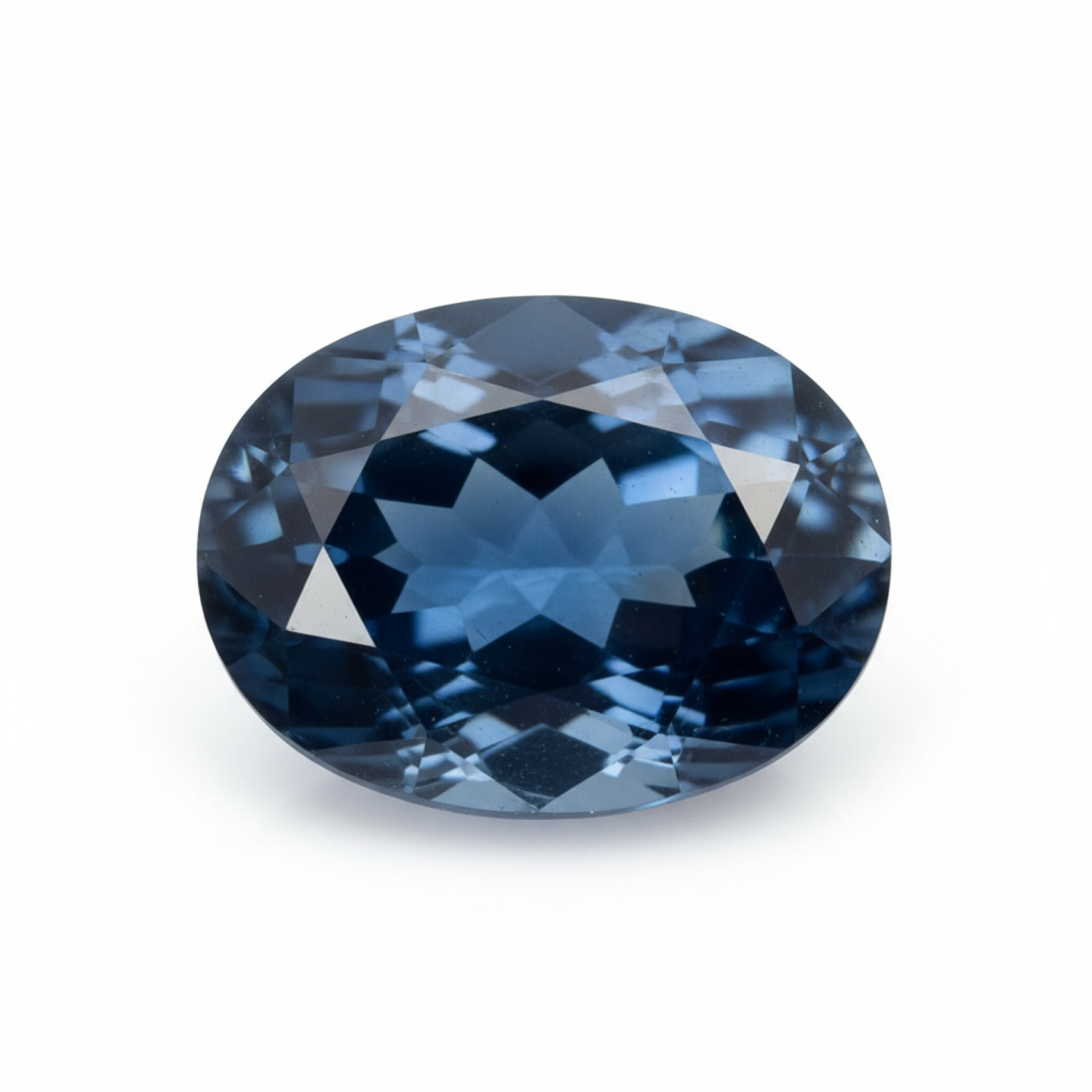 London Blue topaz 1PC Small 7x9 MM Oval Faceted Blue Superior Semi Precious Gems Главное изображение товара