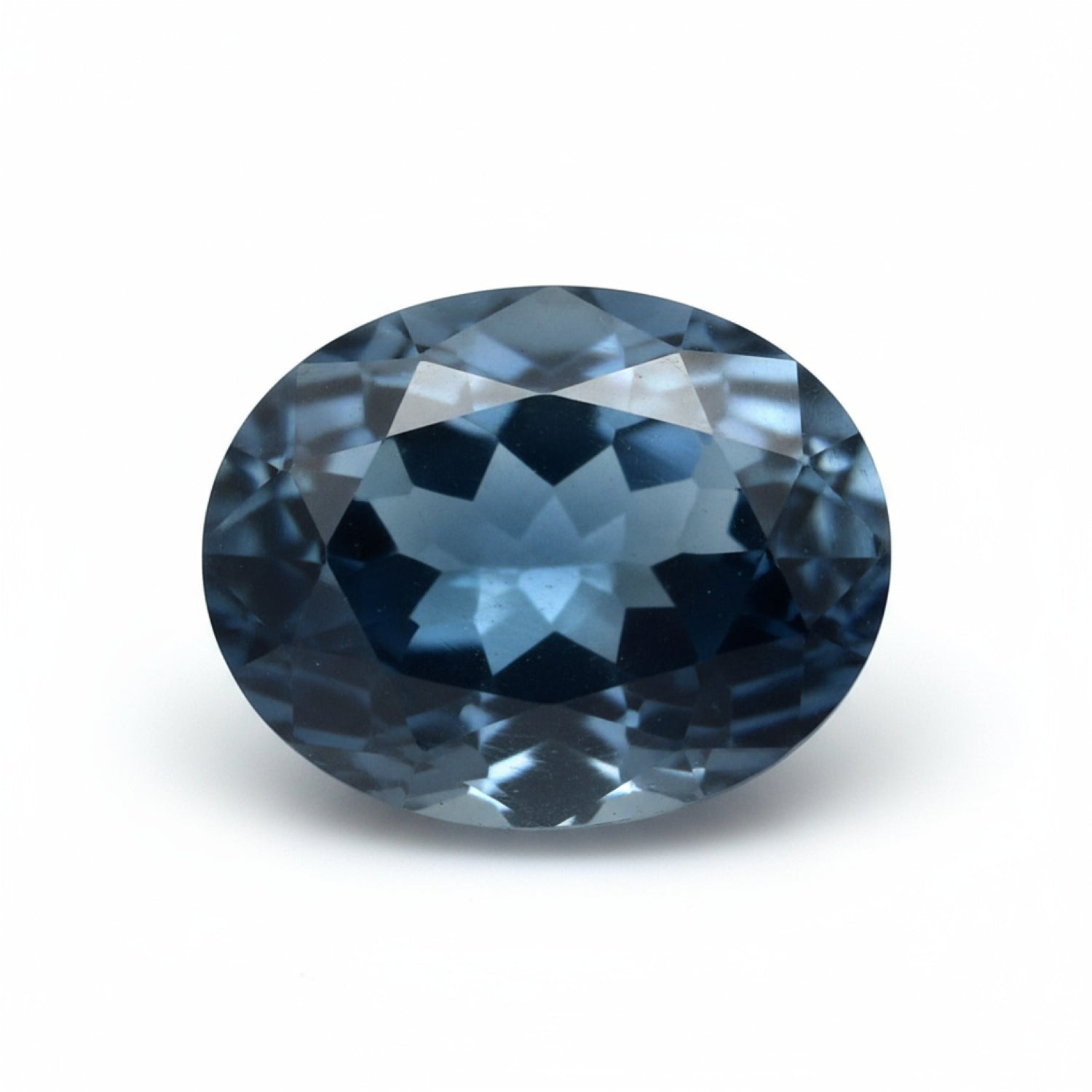 London Blue topaz 1PC Medium 8x10 MM Oval Faceted Blue Fiery Semi Precious Loose Gemstone