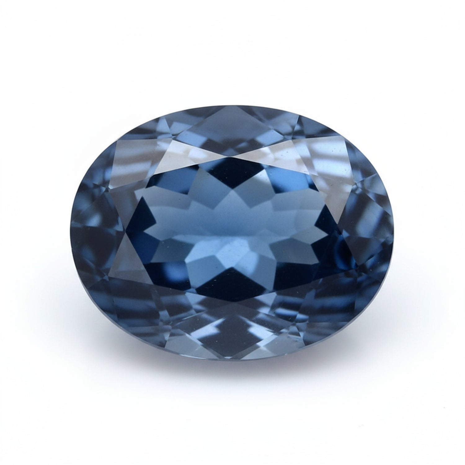 London Blue topaz 1PC Large 8x12 MM Oval Faceted Blue Sparkling Semi Precious Gems