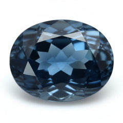 London Blue topaz 1PC Large 9x11 MM Oval Faceted Blue Brilliant Semi Precious Loose Gemstones