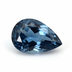 London Blue topaz 1PC Large 10x12 MM Pear Faceted Blue Pure Semi Precious Loose Gemstones