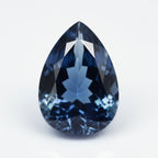 London Blue topaz 1PC Large 10x12 MM Pear Faceted Blue Pure Semi Precious Loose Gemstones