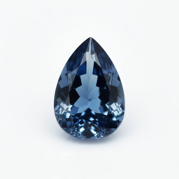 London Blue topaz 1PC Large 10x14 MM Pear Faceted Blue Fiery Semi Precious Gems