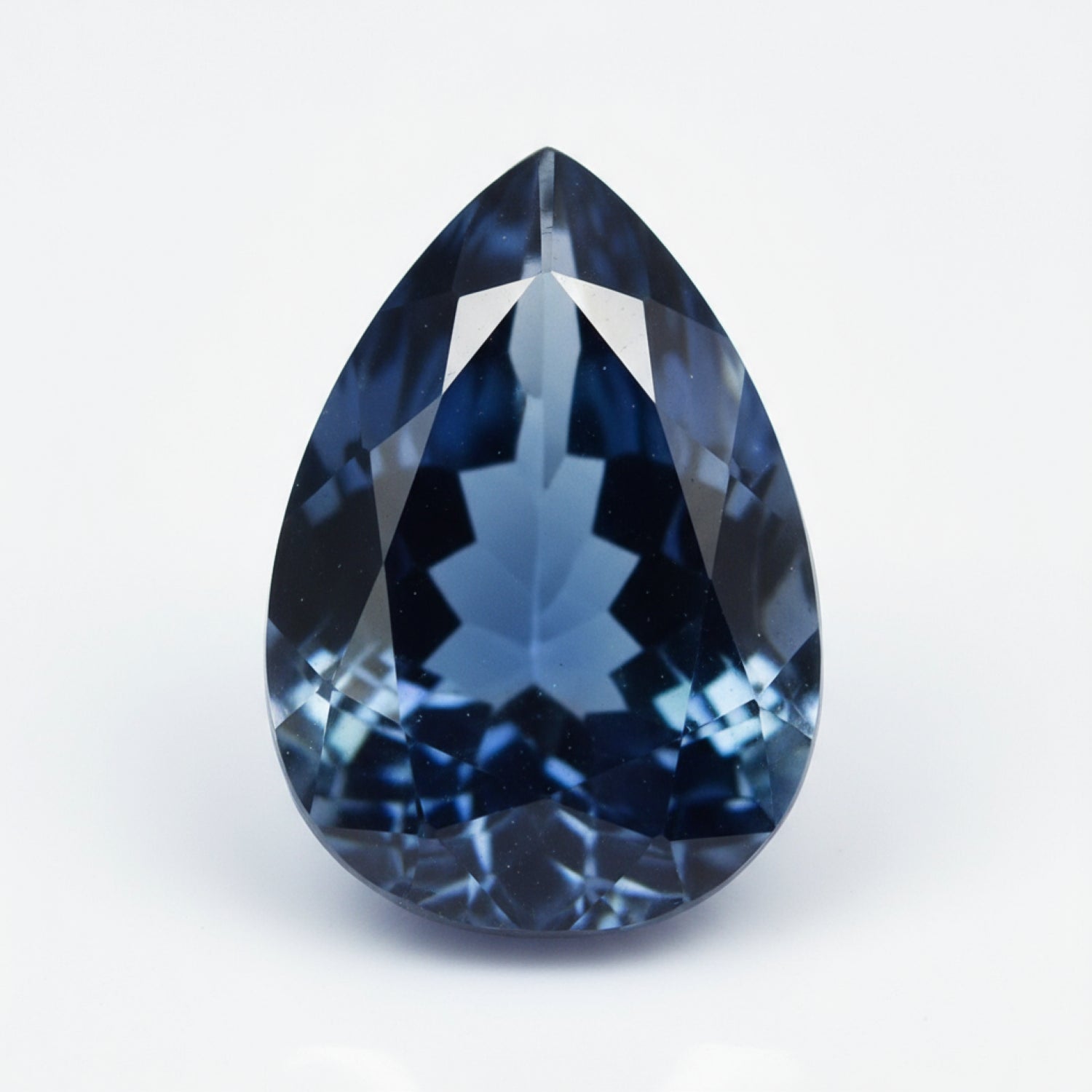 London Blue topaz 1PC Chunky 12x16 MM Pear Faceted Blue Brilliant Semi Precious Loose Gems