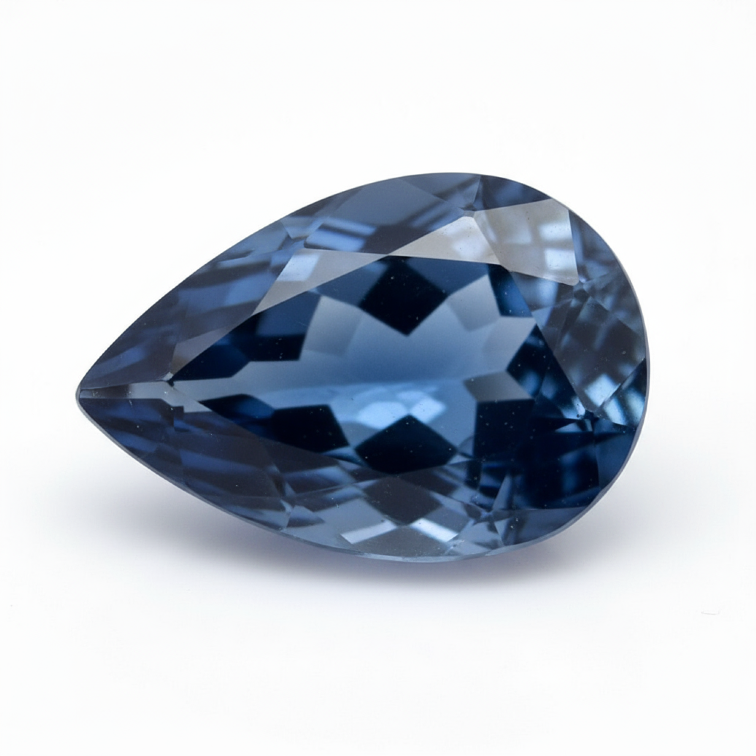 London Blue topaz 1PC Chunky 13x18 MM Pear Faceted Blue Sparkling Semi Precious Loose Gemstone Immagine principale del prodotto