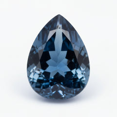 London Blue topaz 1PC Chunky 15x20 MM Pear Faceted Blue Polished Semi Precious Loose Gemstones