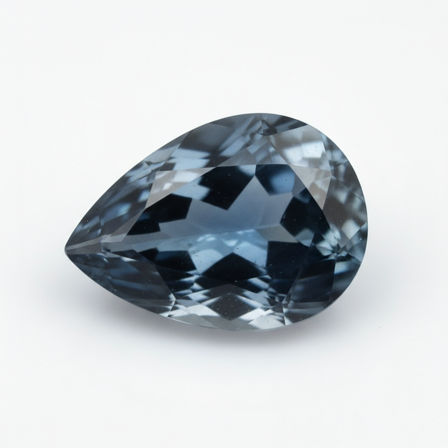 London Blue topaz 1PC Tiny 3x5 MM Pear Faceted Blue Polished Semi Precious Loose Gems Sekundär produktbild