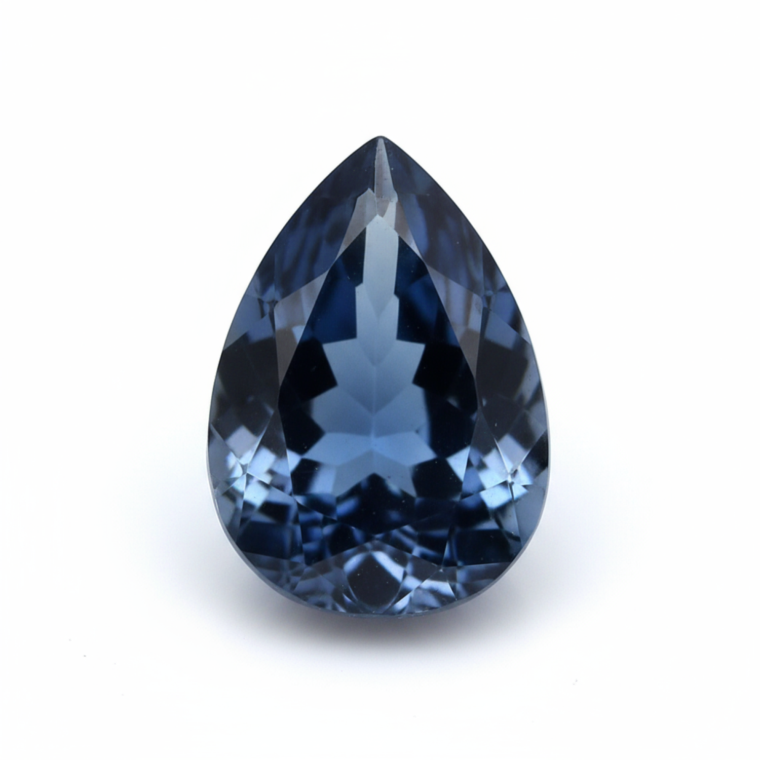 London Blue topaz 1PC Tiny 4x6 MM Pear Faceted Blue Splendid Semi Precious Loose Gemstone Sekundär produktbild