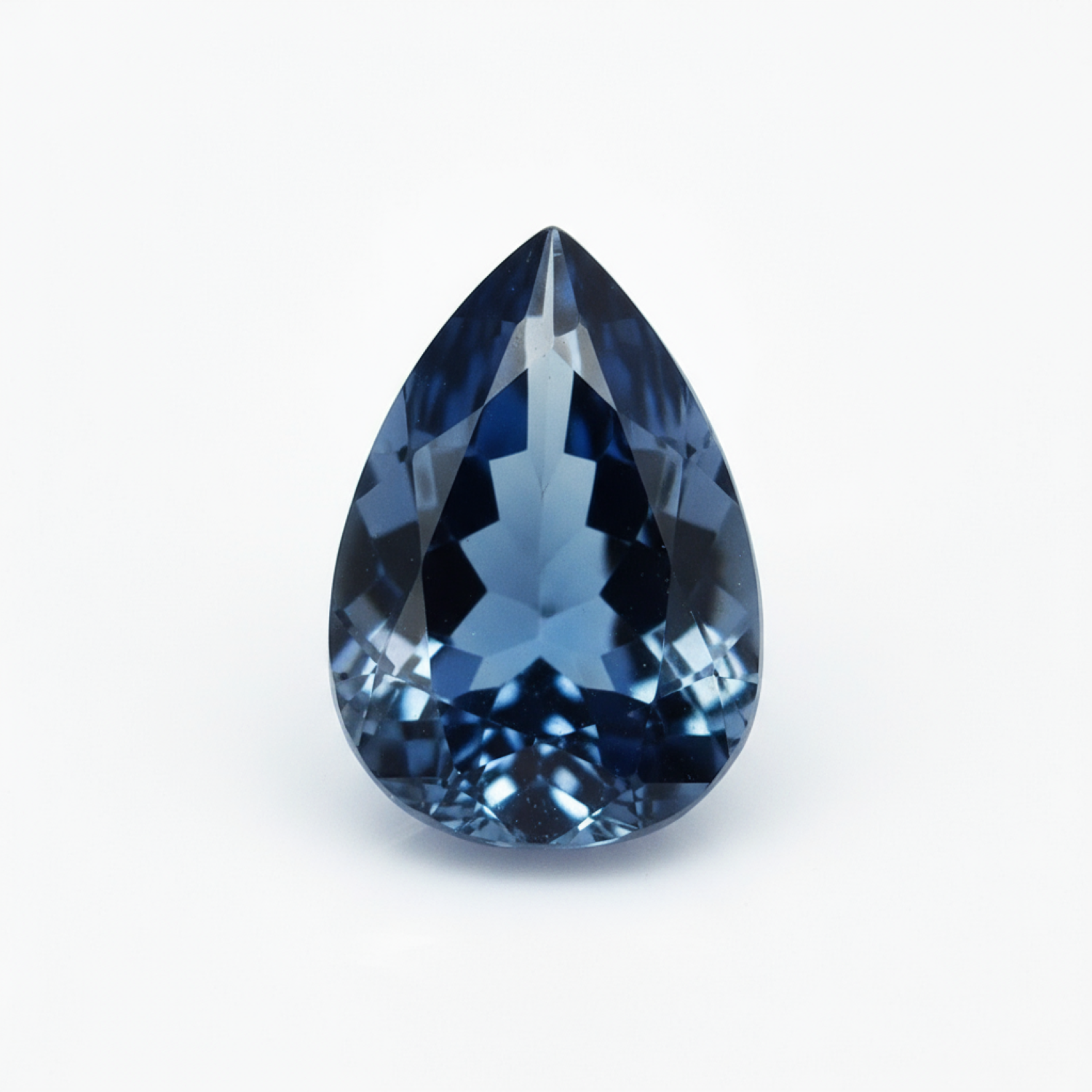 London Blue topaz 1PC Tiny 5x7 MM Pear Faceted Blue Luster Semi Precious Loose Gemstones Второстепенное изображение товара