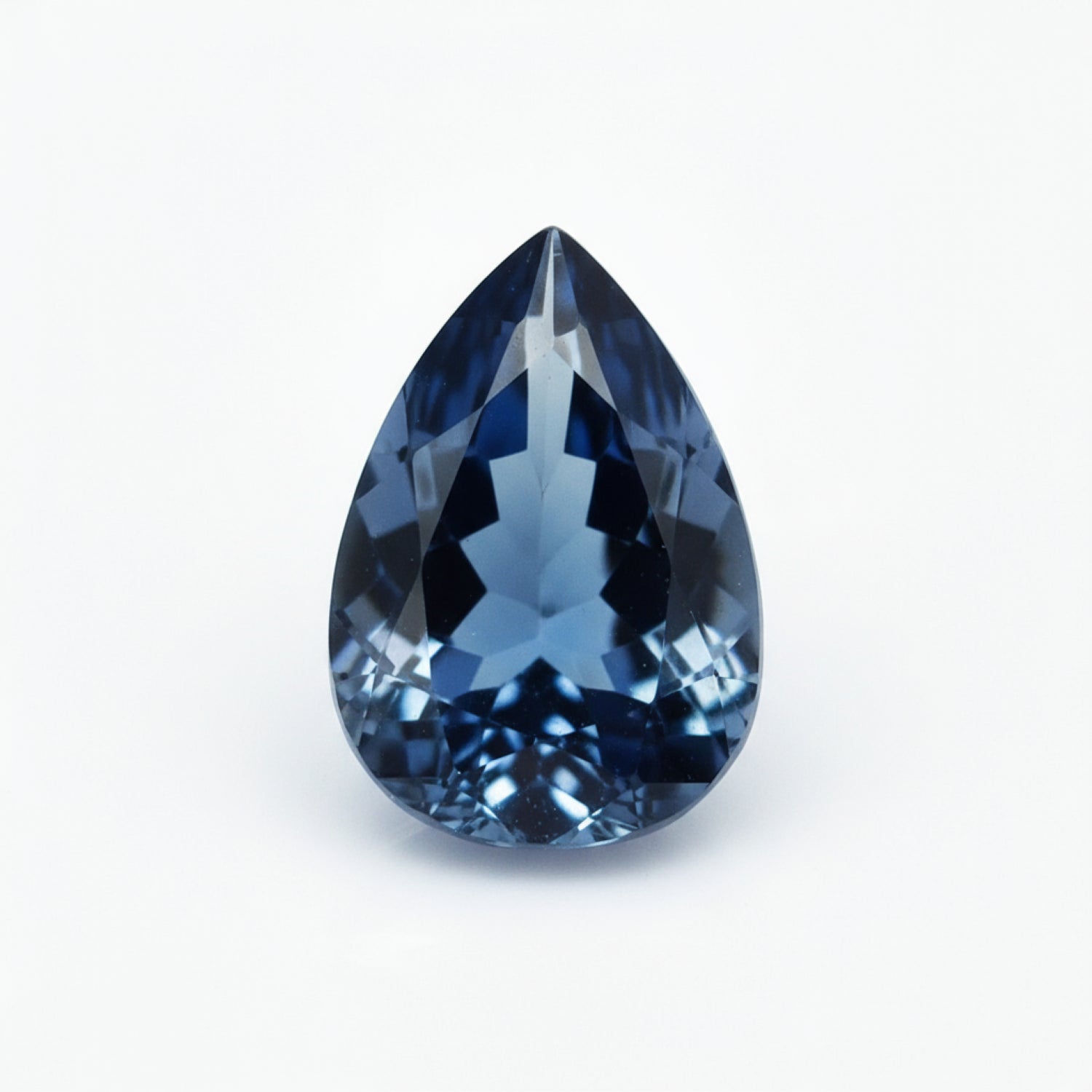 London Blue topaz 1PC Tiny 5x7 MM Pear Faceted Blue Luster Semi Precious Loose Gemstones